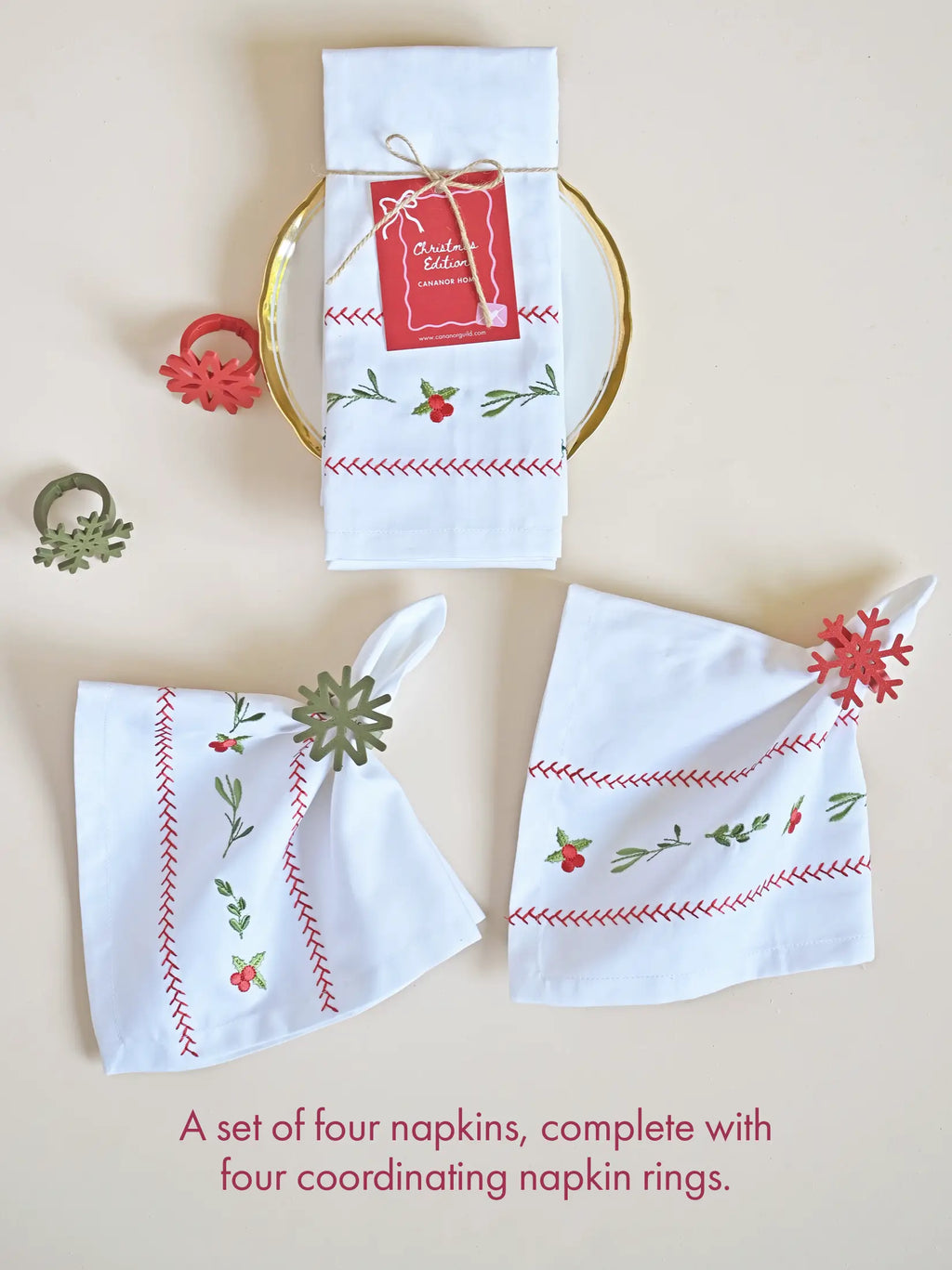 Atelier Royal Berry Table Napkins - Set of 4