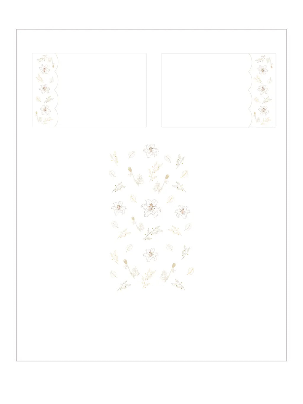 Autumn Petal Scallop Luxury Bedlinen Set in 500TC – alternate view