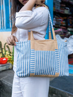 Lagoon Mist Cream Tote Bag