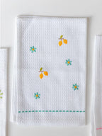Blossom Bows Embroidered Cotton Waffle Hand Towel - Set of 3 – alternate view