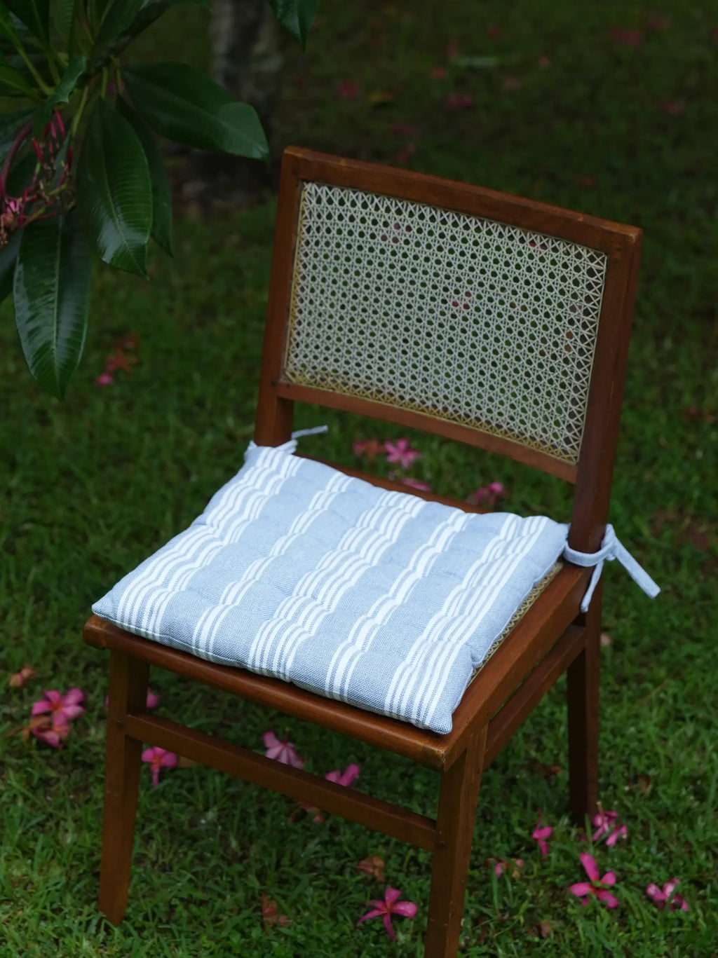 Cornflower Blue Cotton Seat Pad