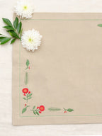 Holly Embroidered Table Mats