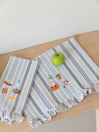 Farmers Market Frill Embroidered Kitchen Towel - Set of 2 – image 2