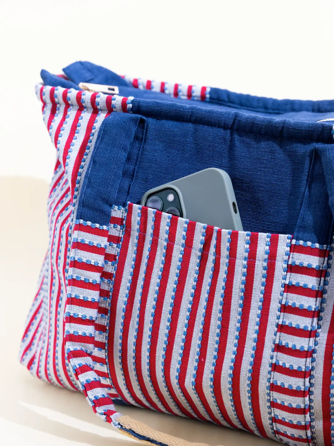 Fort Rose Navy Tote Bag – alternate view