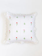 Keepsake Garden Pintuck Embroidered Cushion Cover