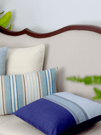 Cerulean Stripe Cushion Cover – alternate view