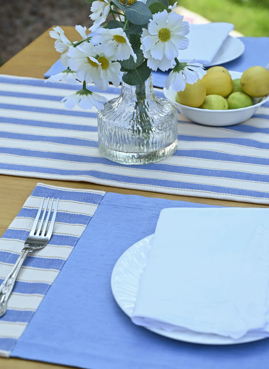 Malabar Sky Blue Handwoven Table Mats