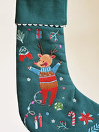 Nordic Christmas Holiday Stocking – alternate view