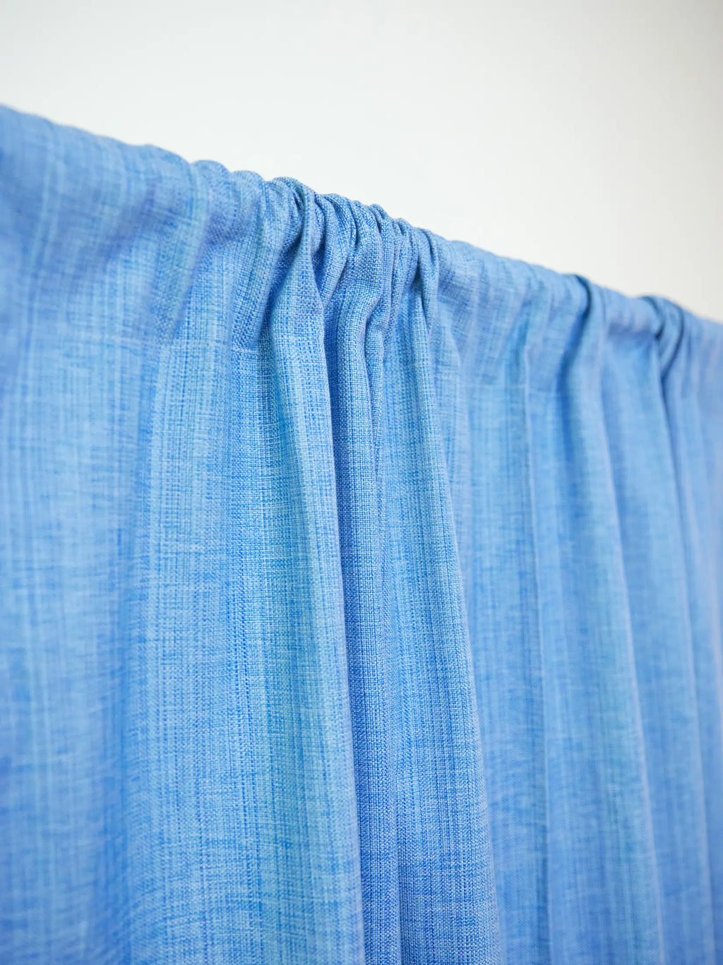 Ocean Blue Handwoven Cotton Curtain – alternate view