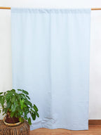 Pastel Blue Handwoven Cotton Curtain