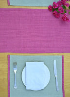 Pink Frangipani Handwoven Table Mats