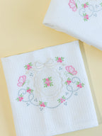 Primrose White Cotton Waffle Towel Set of 2 – Bath & Hand Towel