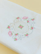 Primrose White Cotton Waffle Towel Set of 2 – Bath & Hand Towel – alternate view
