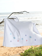 Sailors Cove Waffle Bath Towel – alternate view