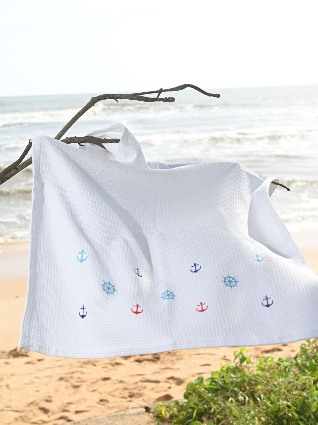 Sailors Cove Waffle Bath Towel – alternate view