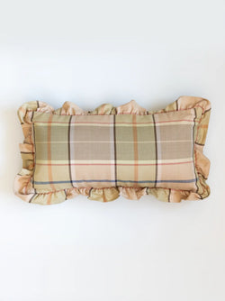 Summer Orchard Handwoven Checks Cushion Cover