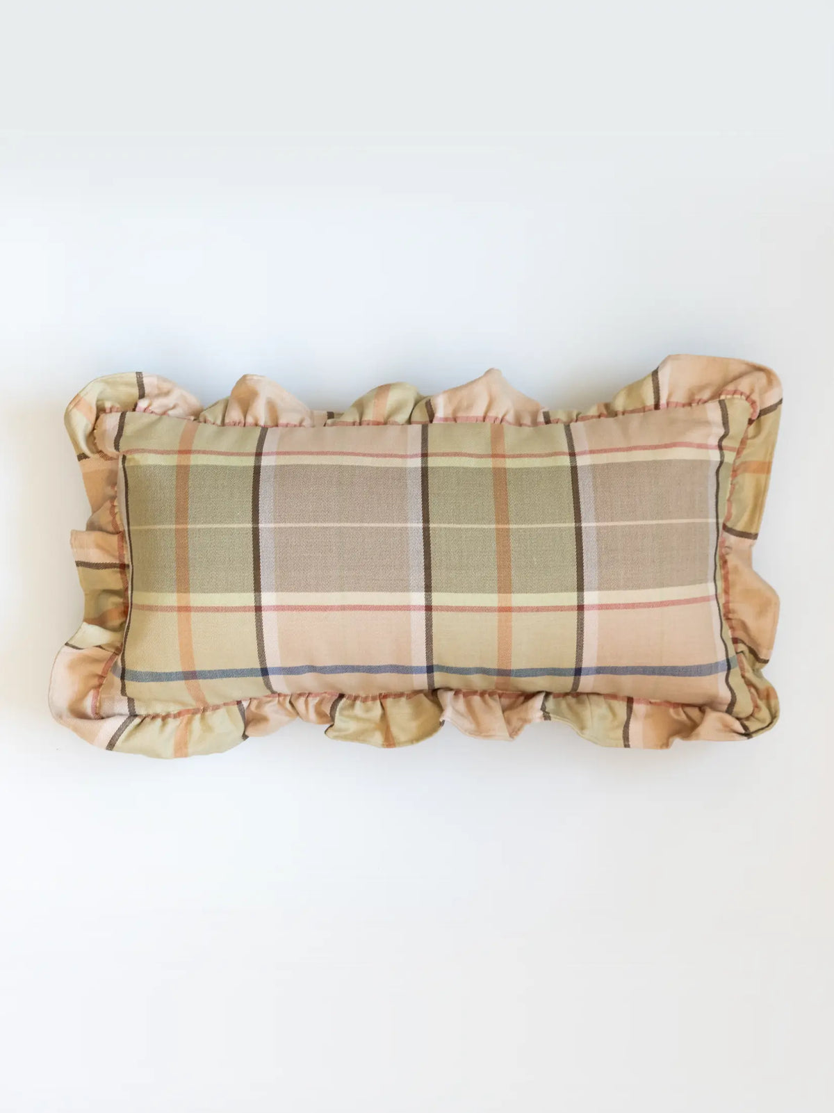Summer Orchard Handwoven Checks Cushion Cover