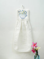 Teacup Garden Embroidered Hanging Hand Towels - Set of 2 – alternate view