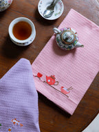 Zen Garden Hand Towels Set of 3 – Blush, Lavender, Blue – alternate view