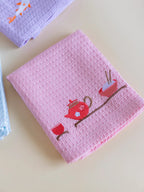 Zen Garden Hand Towels Set of 3 – Blush, Lavender, Blue – alternate view