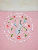Bunny Blush Pink Waffle Bath Towel