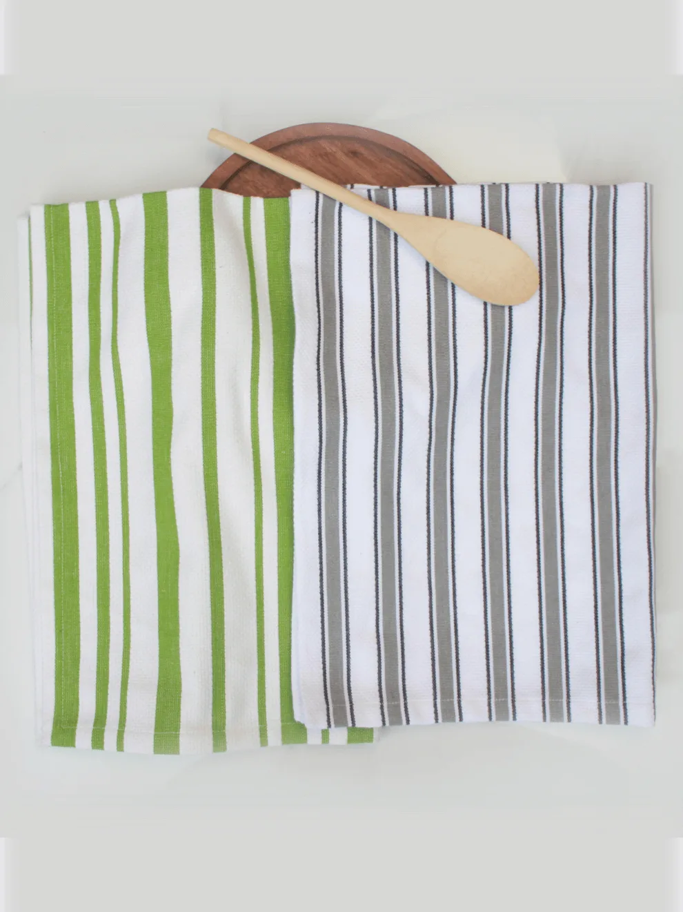 Farmhouse Stripe Kitchen Towels - Set of 2