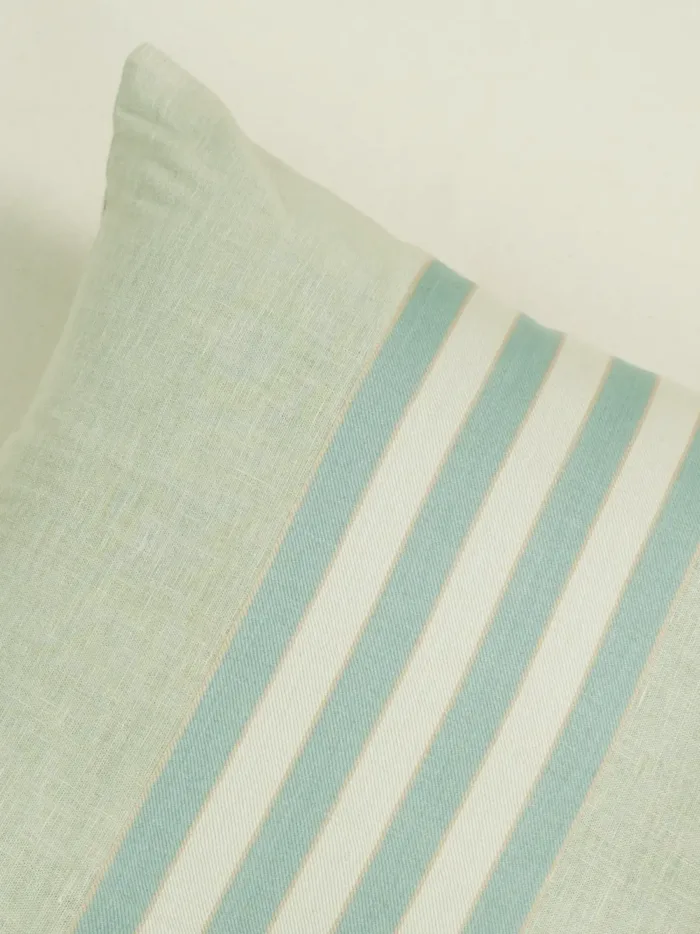 Minty Sage Stripe Cushion Cover - Image 2