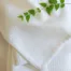 white waffle bath towel set