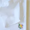 White waffle bath towel