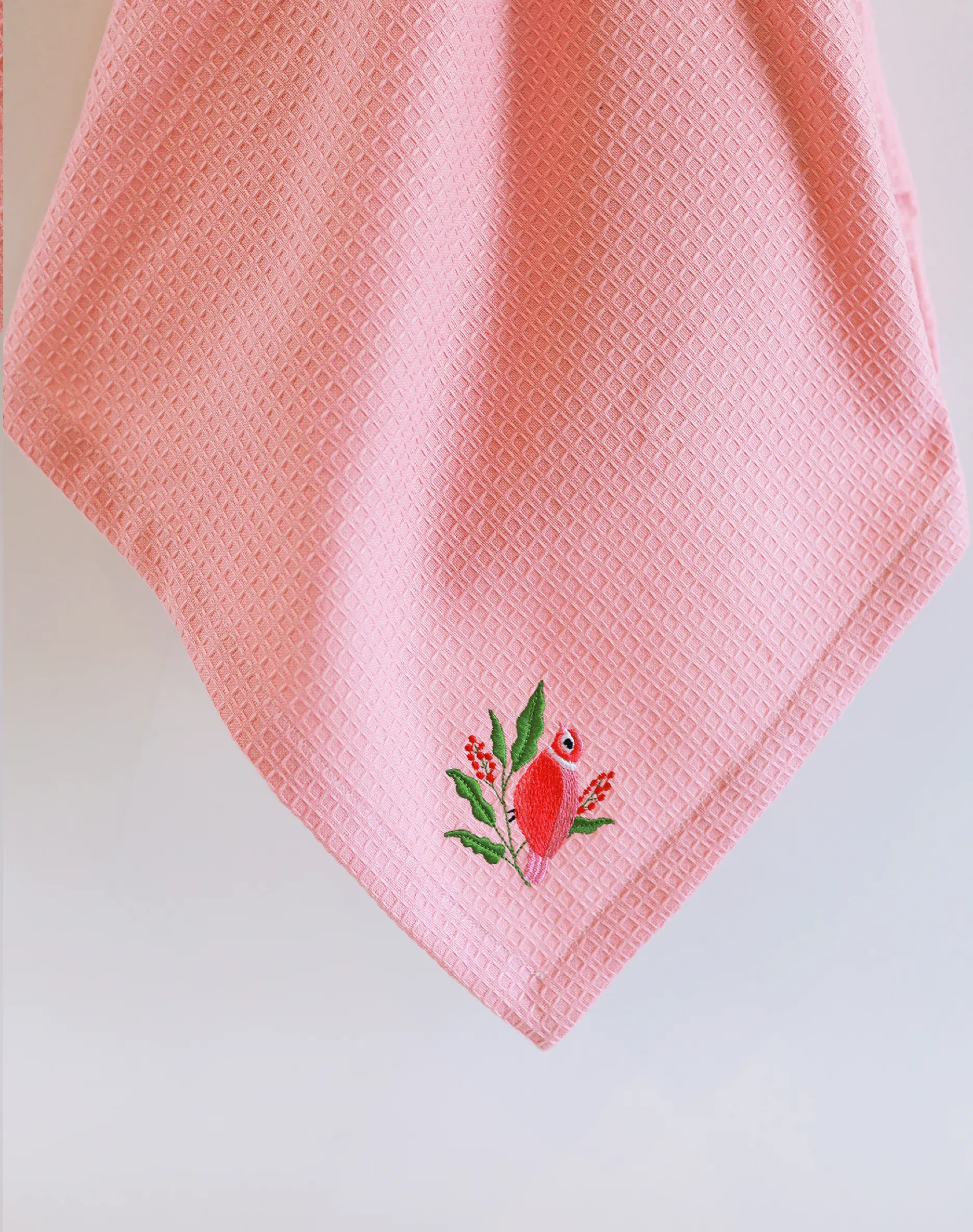 Pink Waffle Towel