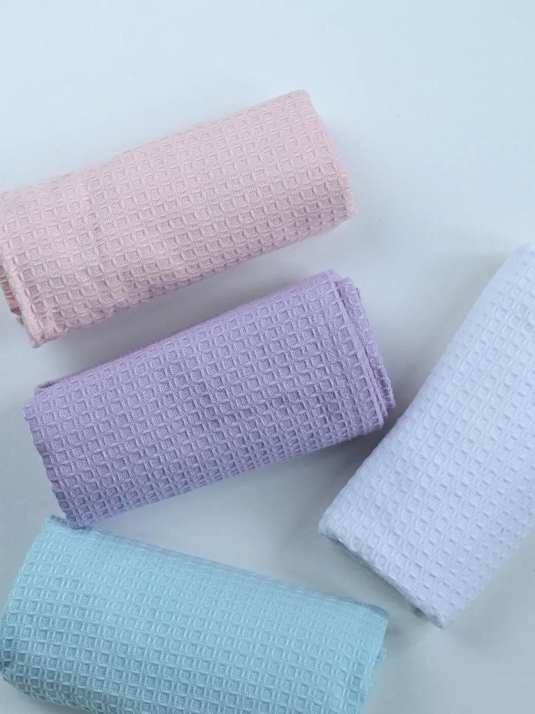 Floral Hues Waffle Hand Towels - Set of 4 - Image 2