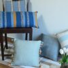 Katri Blue Handwoven Cushion Cover - Image 2