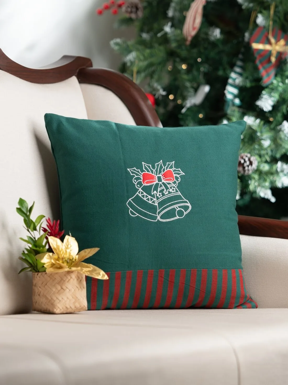 Jingle Bell Cushion Cover