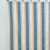 Blue and Cream Stripes Cotton Curtains