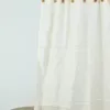 Ivory Cream Handwoven Sheer Cotton Curtain