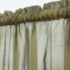 Olive Green Handwoven Sheer Cotton Curtain - Image 2