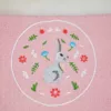 Bunny Blush Pink Waffle Towel Set - Bath, Hand & Face Towel - Image 3