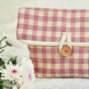 Pastel Periwinkle Violet Handwoven Toiletry Bag - Image 2