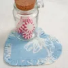 Ruffled Heart Block Printed Coasters - Set of 4 - Image 2