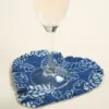 Ruffled Heart Block Printed Coasters - Set of 4 - Image 3