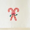 Santa's Merry Cotton Waffle Towel Set with Gift Bag -  Bath & Hand towel Set - Image 3