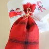 Santa's Merry Cotton Waffle Towel Set with Gift Bag -  Bath & Hand towel Set - Image 4