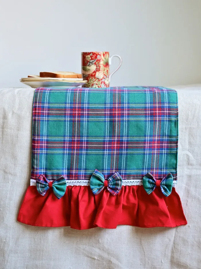 Green Tartan Table Runner