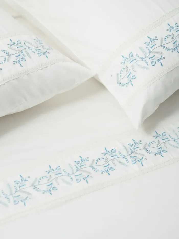 Whispering Blue Vines Bedlinen Set in 500TC - Image 3