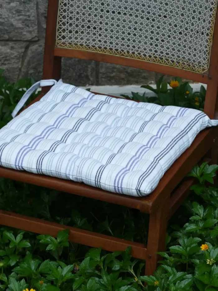 Orchard Stripe Cotton Seat Pad - Image 2