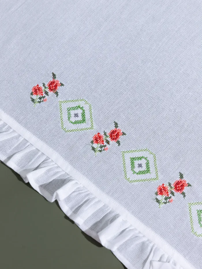 Vanam Ruffles Kerala Bath Towels - Set of 3 - Thorthu - Image 3