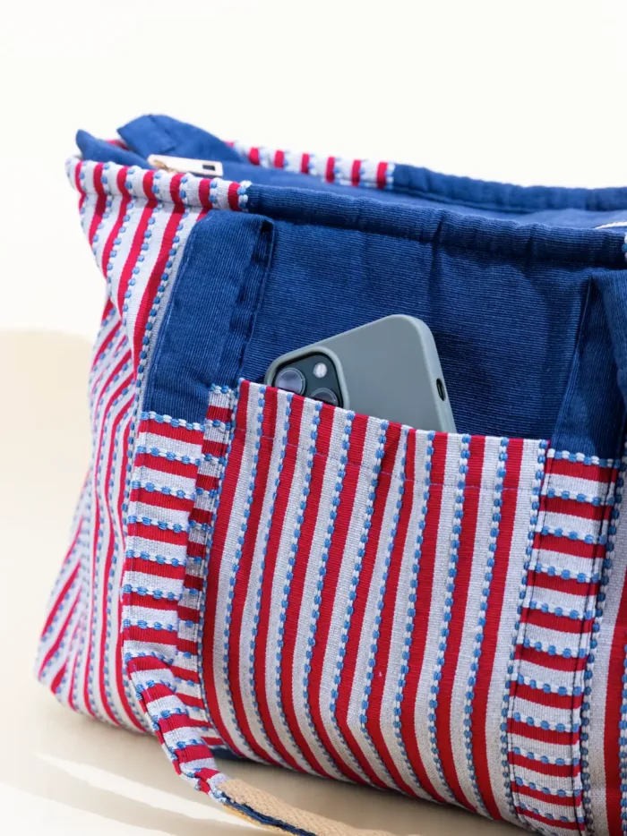Fort Rose Navy Tote Bag - Image 3