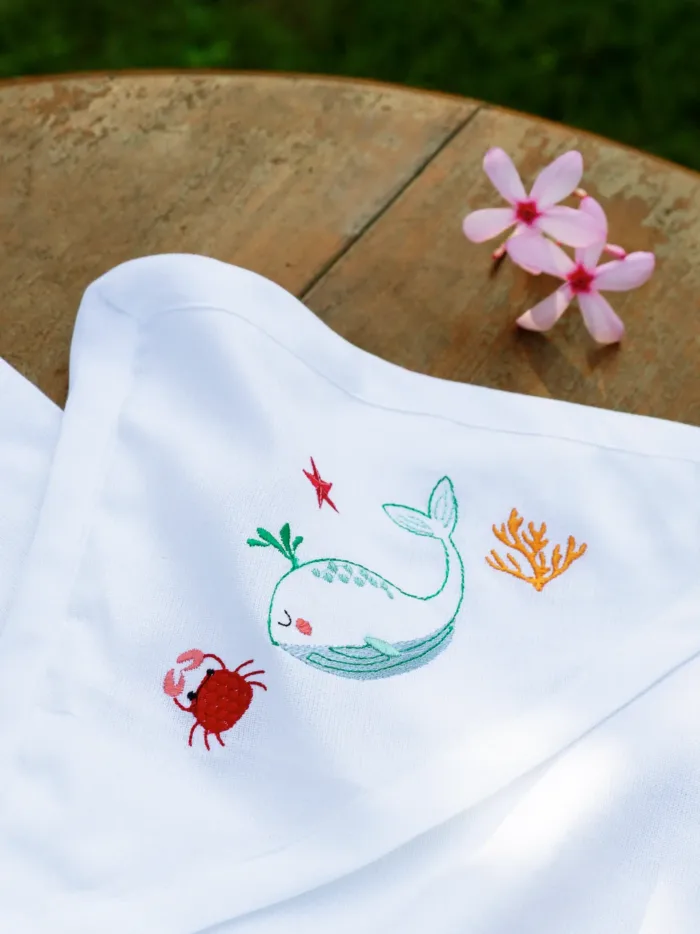 Little Fables Kids’ Hooded Cotton Kerala Towels – Set of 2 - Image 2
