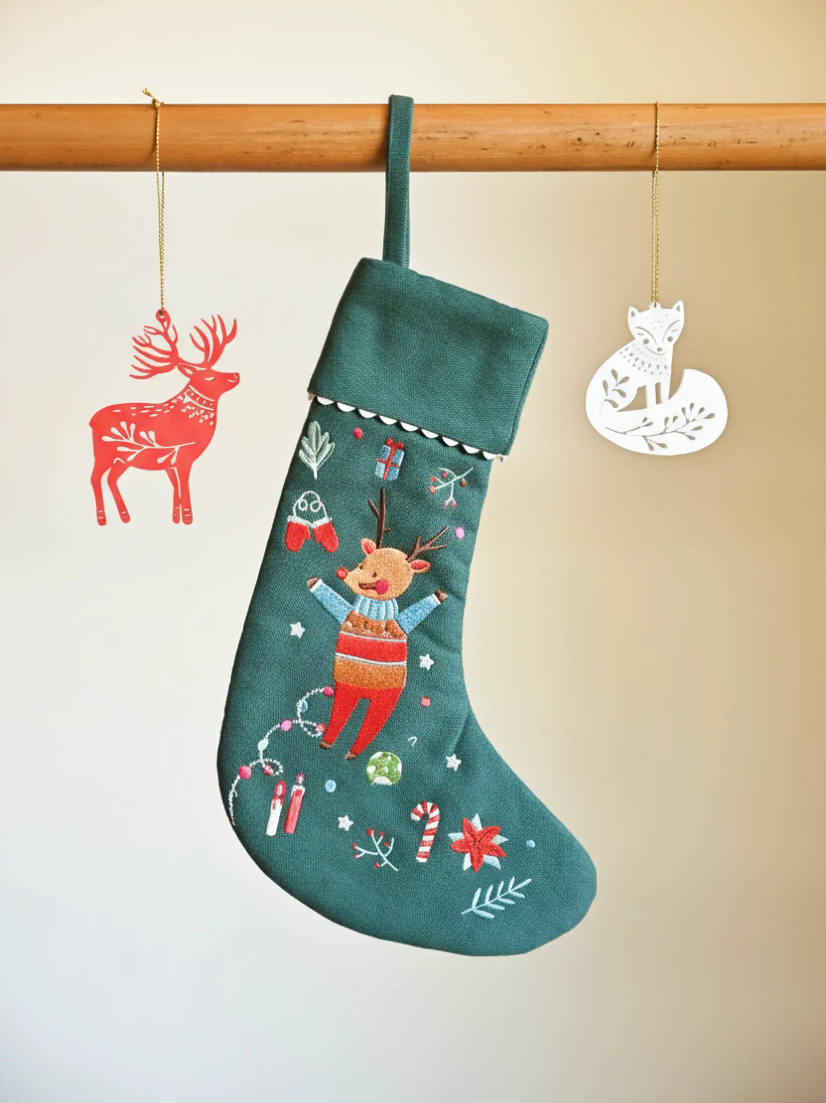 Nordic Christmas Holiday Stocking - Image 3