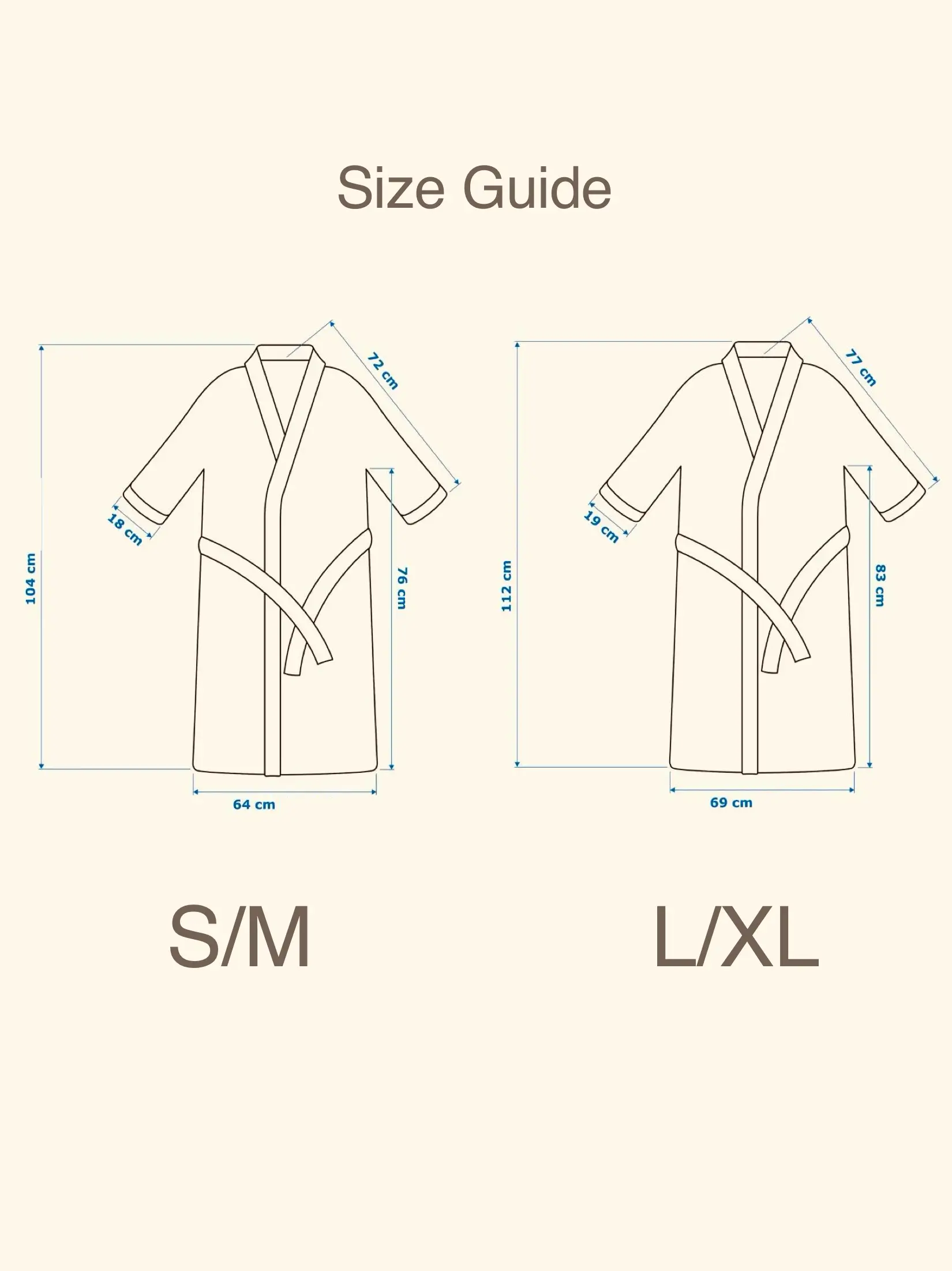 Nightfall Blue Cotton Waffle Unisex Bath Robe - Image 6